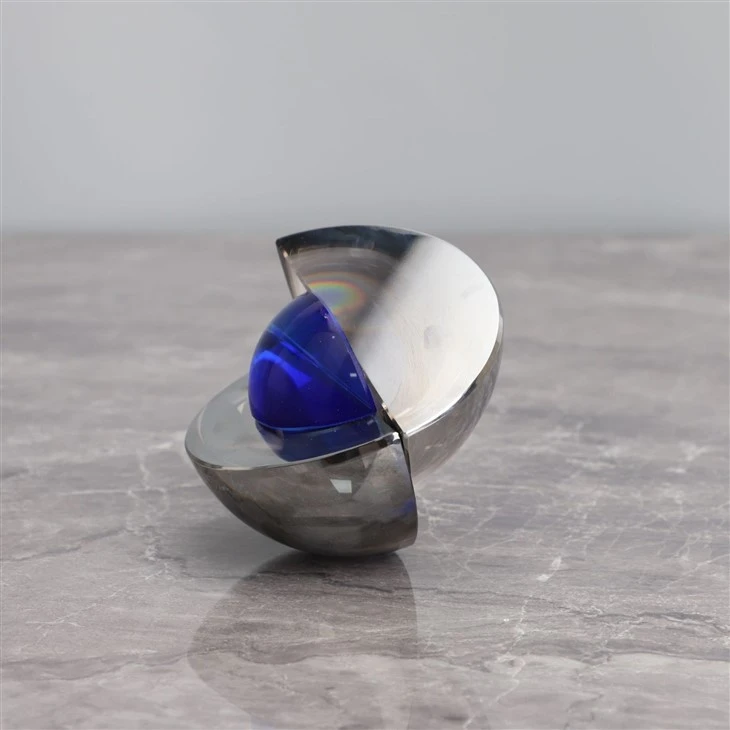 Irregular Blue Crystal Desk Ornament